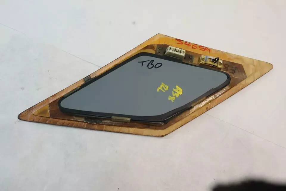 91 Bentley Turbo R Rear Left Side Interior Quarter Panel Mirror Wood Trim OEM