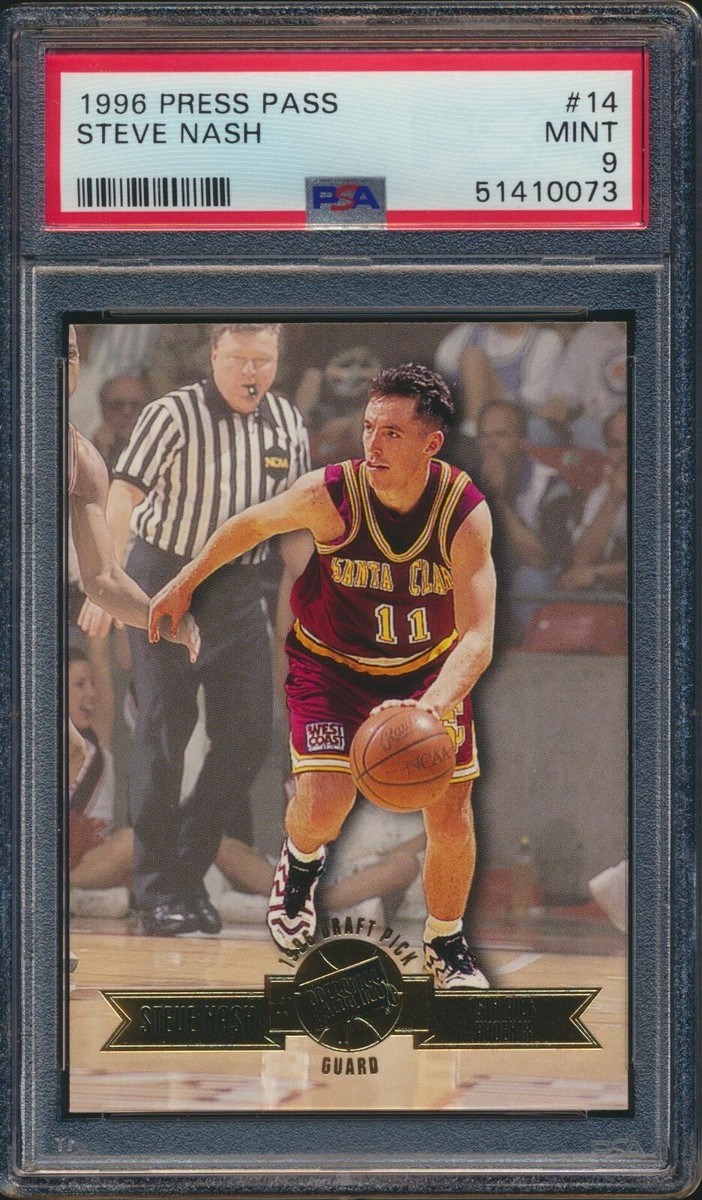 1996 Press Pass Steve Nash #14 HOF XRC Rookie PSA 9 MINT | eBay