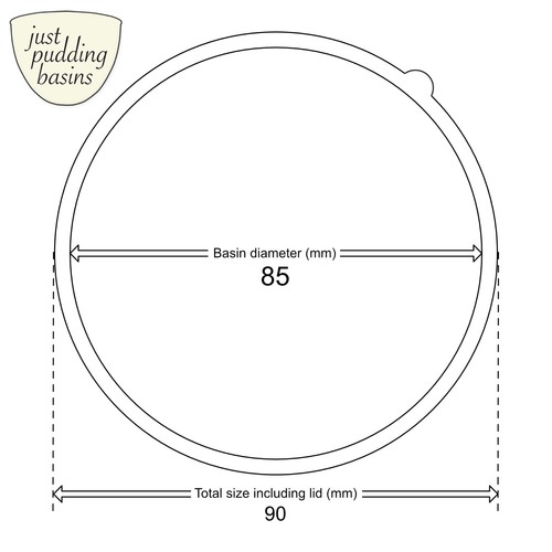 Ciotola per bacino in plastica Just Pudding con coperchi dimensioni 1⁄4 1⁄2 1 pinta - Foto 11 di 34
