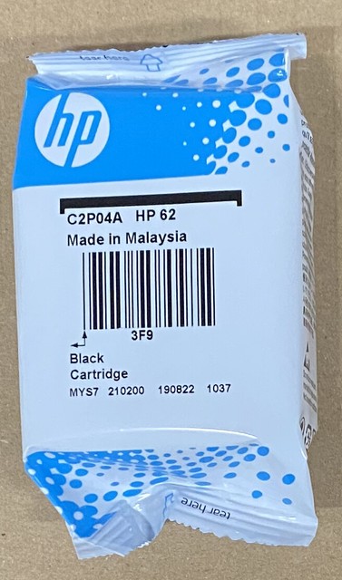 hp 62 black ink cartridge c2p04an