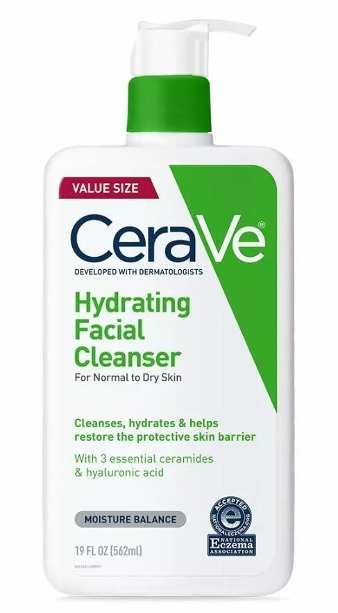 CeraVe Hydrating Facial Cleanser Moisturizing Non-Foaming Face