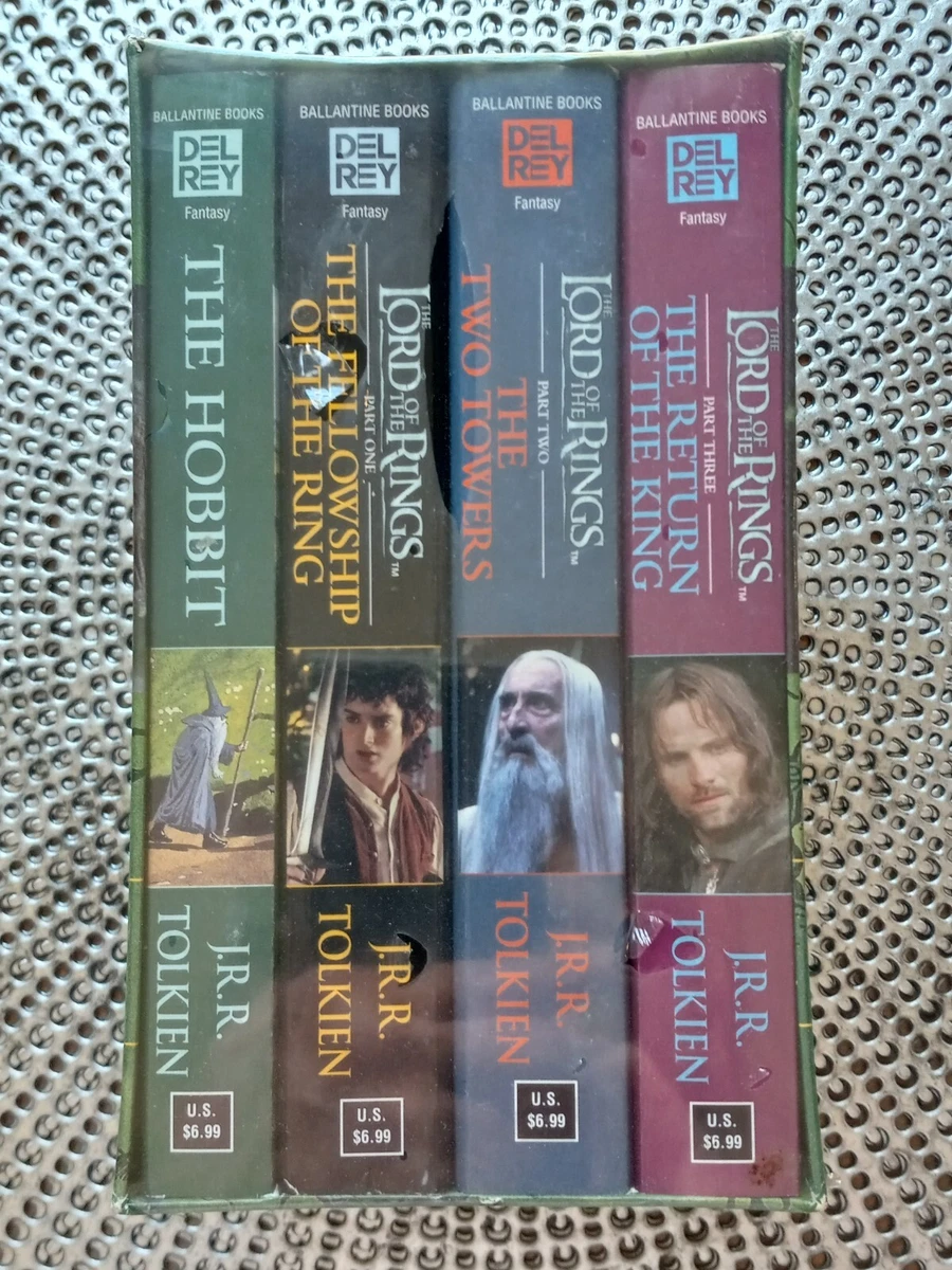 The Lord of The Rings Trilogy Book Set of 3 By J.R.R. Tolkien Del Rey Books