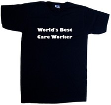 World's Best Care Worker V-Neck T-Shirt