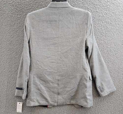 Tommy Hilfiger Brushed Herringbone Jacket Big Boys 18 Dark Gray Button Front L/S - Picture 15 of 19