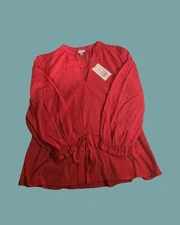 NWT A New Day Womens Red Top Size L