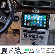 6+128GB DAB+ Autoradio Android 15 Für VW Passat B7 CC 2010-2015 Carplay MIC KAM+