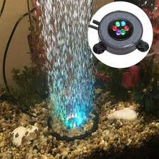 Mini Underwater Fish Tank Light Color Changing LED Air Light Aquarium Air Bubble