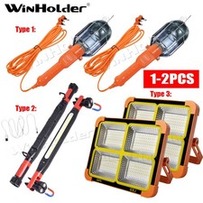 1-2X Work Light Car Mechanics Inspection Lamp Camping Tent with Hook Winholder