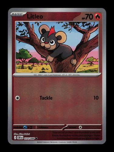 Litleo 014/086 Chaos Rising Holo Pokemon TCG