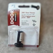 Prime-Line U 11455 200 Degree Door Viewer Matte Black Solid Brass UL Fire Rated
