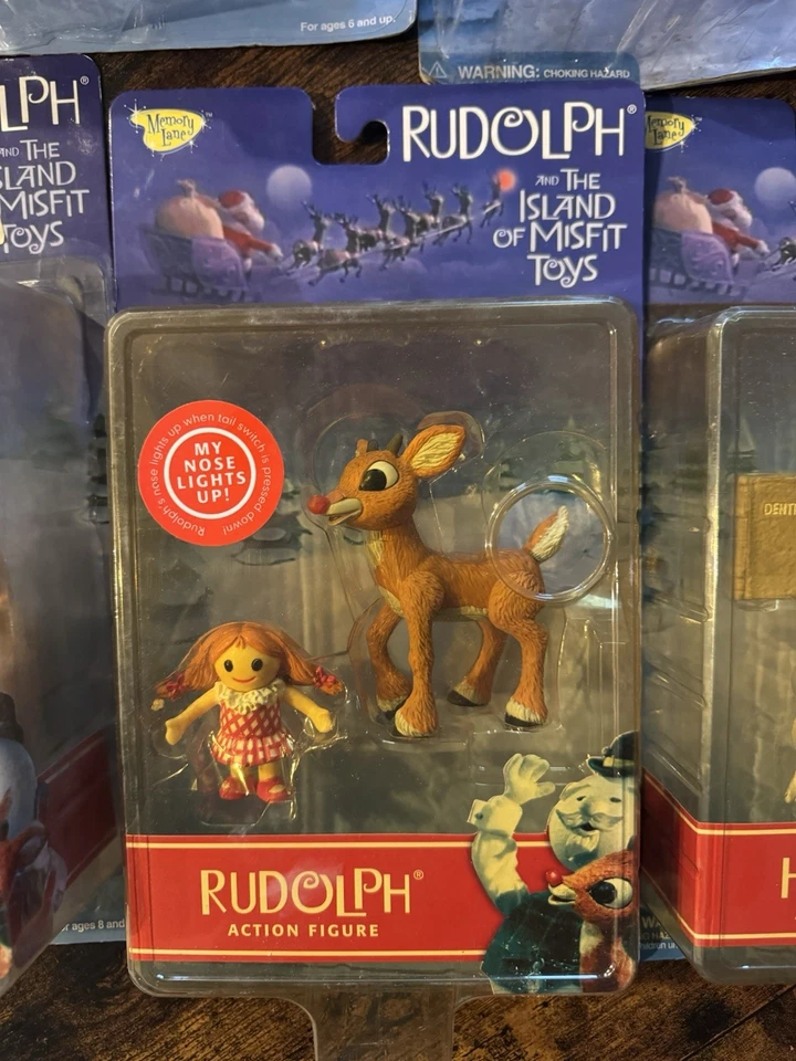 Juego de figuras de colección Rudolph and the Island of Misfit Toys Memory Lane 2001 NUEVO Foto 4 de 4