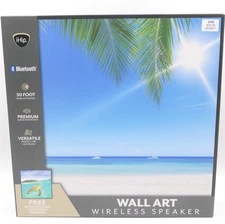 iHip Wall Art Wireless Audio Speaker Bluetooth w/ 2 Interchangeable Designs