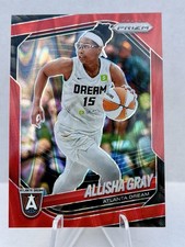 2025 Panini Prizm WNBA Allisha Gray #16 Red Ray Wave Prizm /249 Atlanta Dream