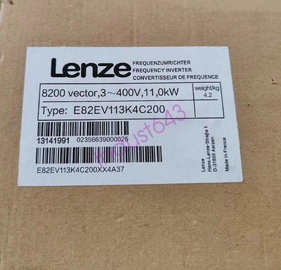 E82EV113K4C200 NEW LENZE E82EV113_4C200 Inverter 8200 Vector 11kW
