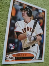 Brett Pill 2012 Topps #70 MLB Rookie Card San Francisco Giants NM/EX NNC. rookie card picture