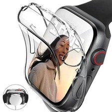 Soft TPU Screen Protector for Apple Watch Series 10 9 8 7 SE - 49mm 45mm 41mm 44
