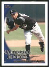 2010 Topps #565 Franklin Morales Colorado Rockies Baseball Card 35369