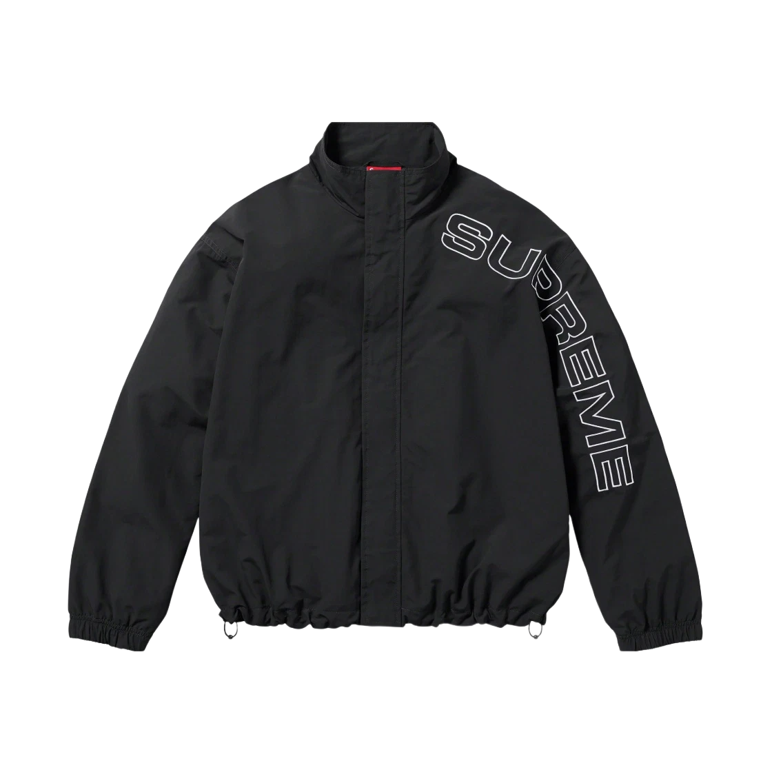 Veste de survêtement brodée Supreme Spellout noire   23FW