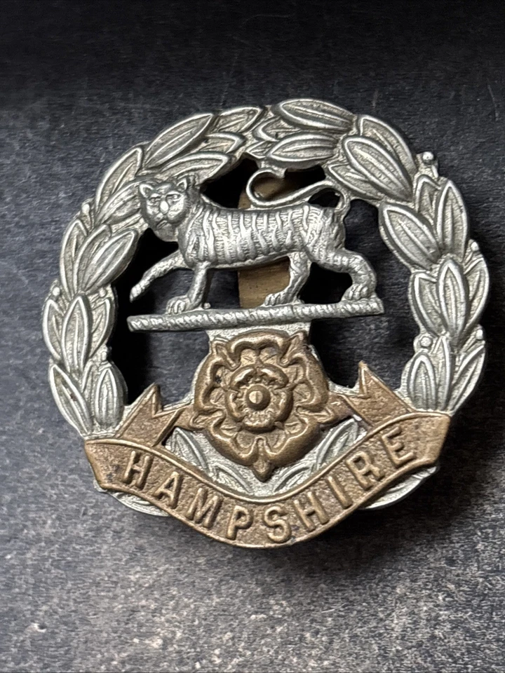 Hampshire Regiment, Genuine British Army Cap Badge - Image 2 of 4