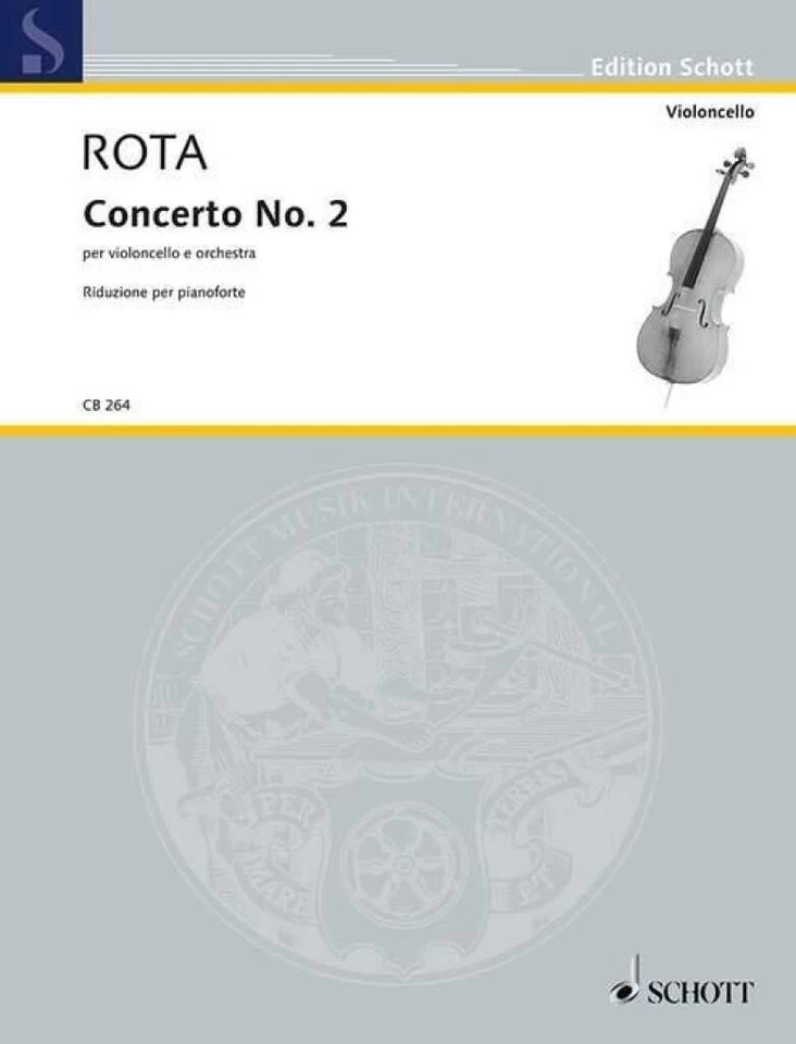 Concerto no. 2 Nino Rota Piano Reduction Orchestra and Cello Schott Music - Image 2 of 4