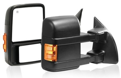 Power Heated Amber Towing Mirrors for 99-07 F-250 F-350 Super Duty