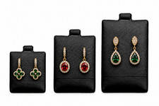 Puff Earring Cards Black Earring Display Cards Vinyl Earring Puff Pad DEAL