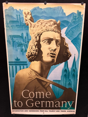 original 1935 Come to Germany Travel Poster 40x25 Artist Max Eschle