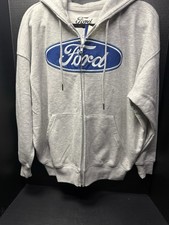 Ford Mustang Boss 302 Gray Zip Hoodie Size Sm NWT