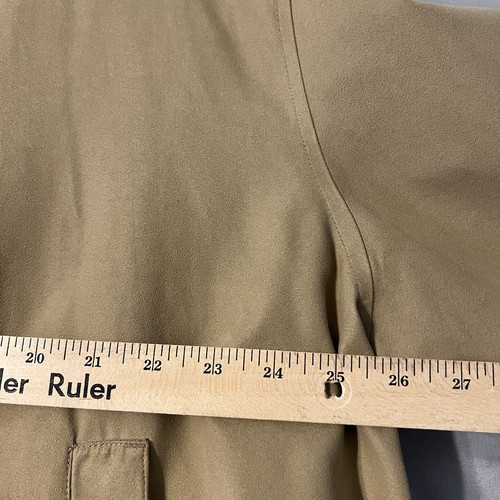 JoS. A. Bank Bomber Coat XXL Beige Microfiber Removable Lining Warm Winter Dad - Picture 16 of 19