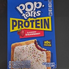 Pop-Tarts Protein Slammin' Strawberry 8 Toaster Pastries 14.3 oz 10g Protein