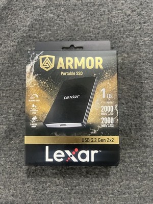 Lexar ARMOR 1TB 700 USB 3.2 Gen 2x2 Portable SSD 1TB USB Black