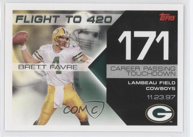 2007 Topps Brett Favre Collection Flight to 420 Brett Favre #BF-171 HOF 0e3