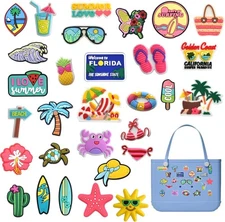 Charms for Bogg Bag Summer Beach Bag Accessories Compatible Decorative
