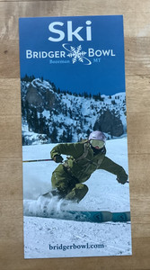 2025/26 Ski Bridger Bowl Bozeman Montana Info Card With Ski Mountain 🏂⛷️