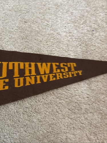 Vintage Minnesota Southwest State University Wimpel volle Größe 29x12 mit Quasten - Bild 5 von 7