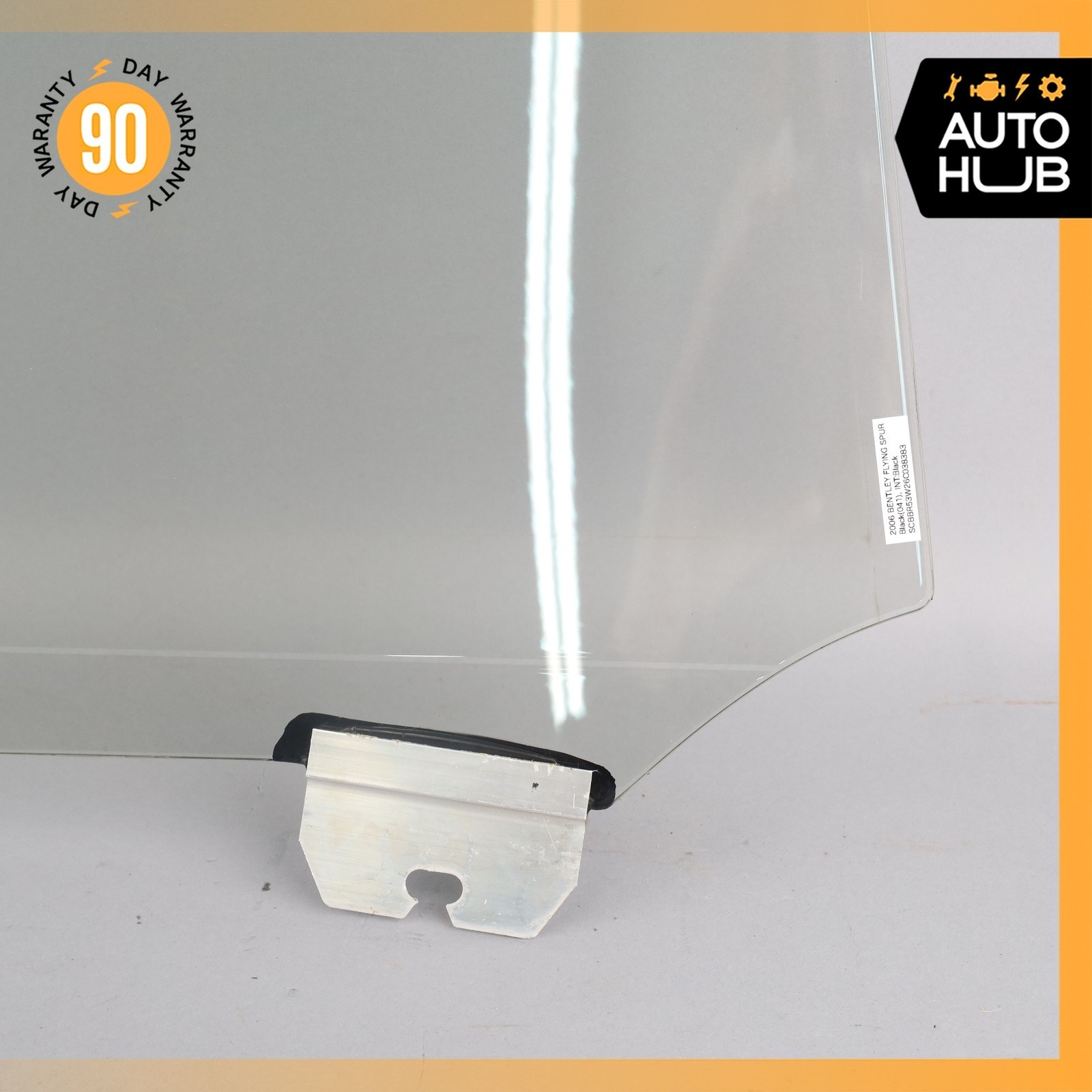 06-13 Bentley Continental Flying Spur Rear Left Side Door Window Glass OEM