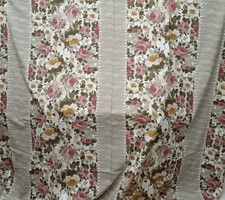 3.5 Metres Vintage DORMA WINTER ROSE Fabric For Bedding etc 275cm Wide