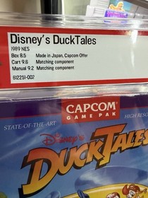 Capcom Disney's DuckTales PSA GAMES Graded 9.0 CIB(NES) 🔥💎(Read)👍⭐️9.6 cart