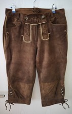 Spieth & Wensky Trachten Lederhose Damen Gr. 38 - braun - Ziegenveloursleder