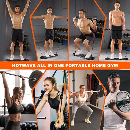 Portable Exercise Equipment with 16 Gym Accessories.20 in 1 Black-Propushup - Picture 3 of 7