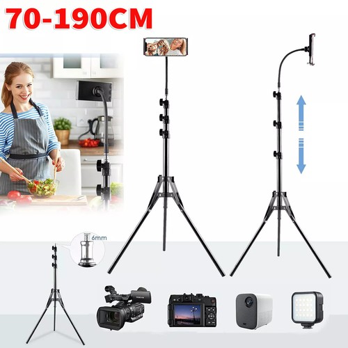 190CM Tall Flexible Phone Tripod with Gooseneck Heavy Duty Phone Tripod Stand UK