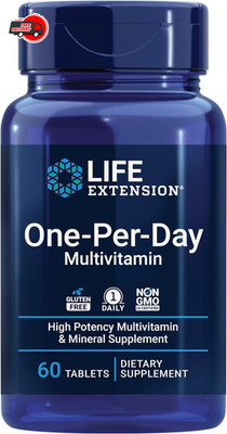 Life Extension One-Per-Day Multivitamin, 60 Tablets, Daily Nutrient Support