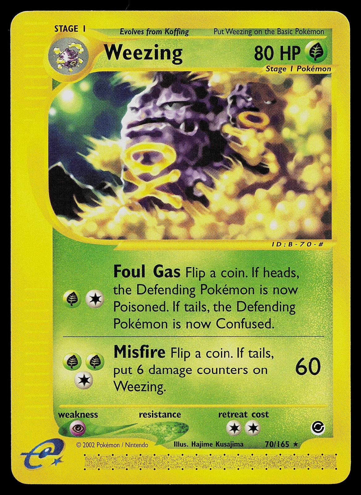 Pokemon Card - Weezing Expedition 70/165 Non-Holo