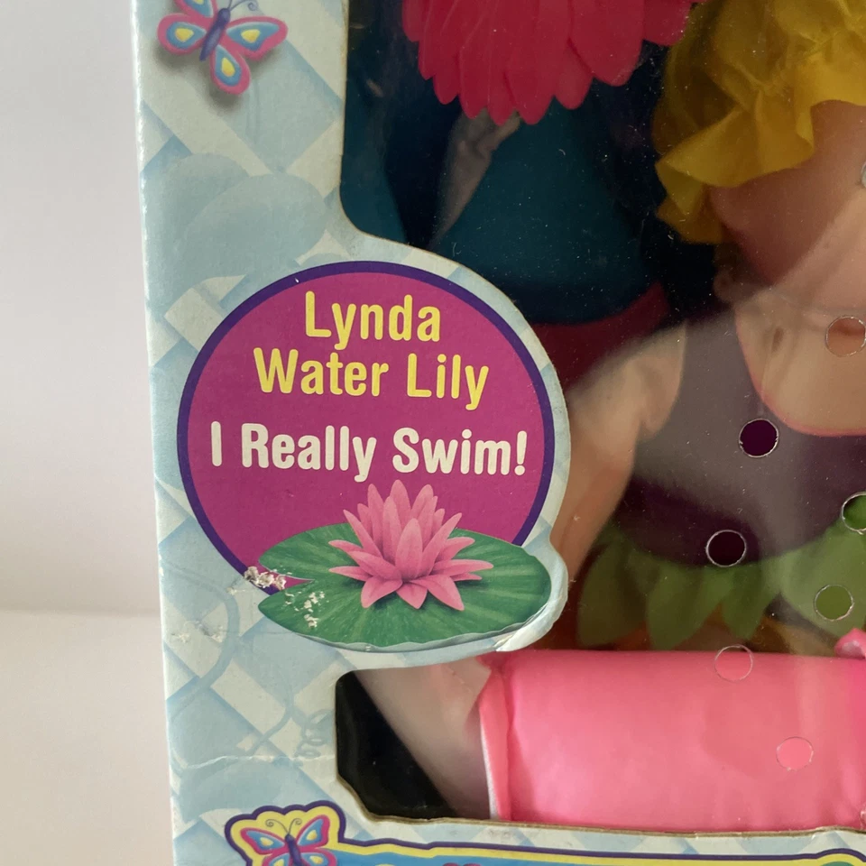 Vintage Kinder-Garden Babies Water Lilies Doll Lynda 2000 Bath Toy New in Box - Image 3 of 4