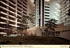 Atrium Omni International Hotel Atlanta Georgia elevator ~ postcard sku389