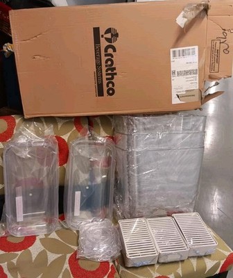Crathco Commercial Cold Beverage replacement 3 bowl Containers, Lids, Grates