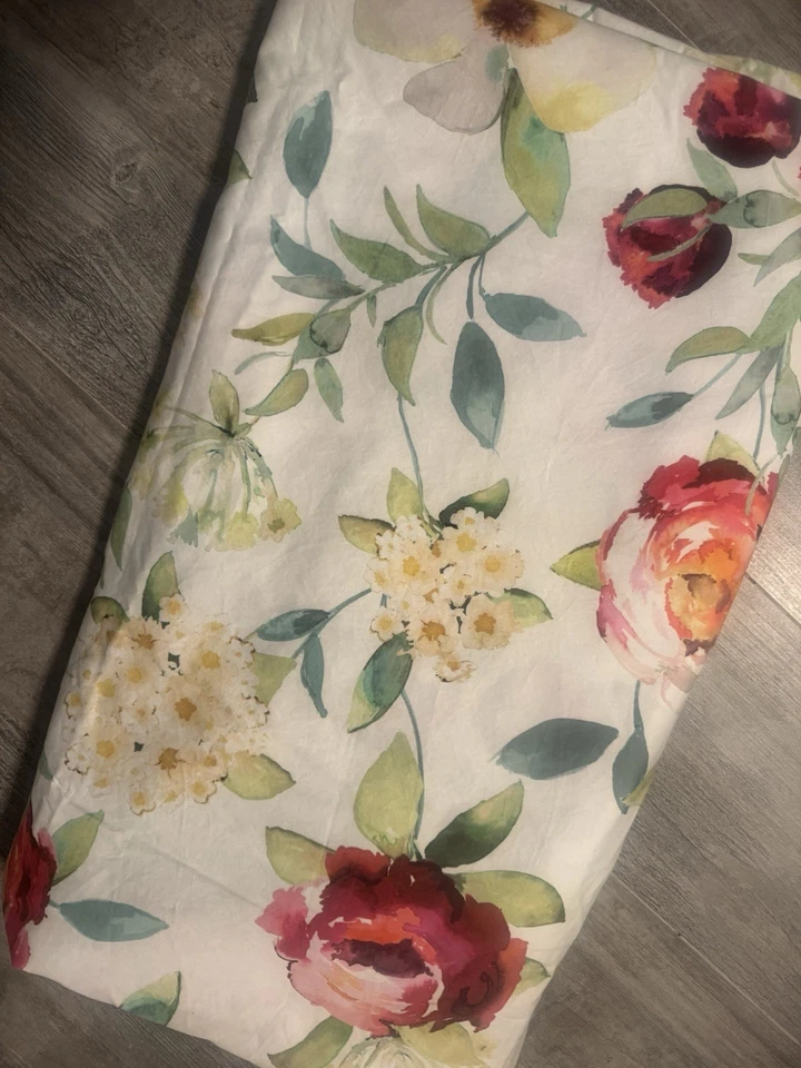 The company store funda nórdica floral tamaño king satén algodón Foto 2 de 4