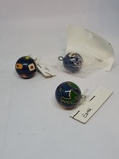 Baoding Chinese Oriental Stress Exercise Massage Chime Balls In Blue Case VTG