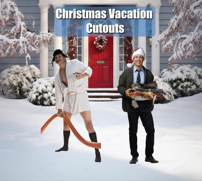 Christmas vacation life-size cutouts, cousin eddie & clark griswold