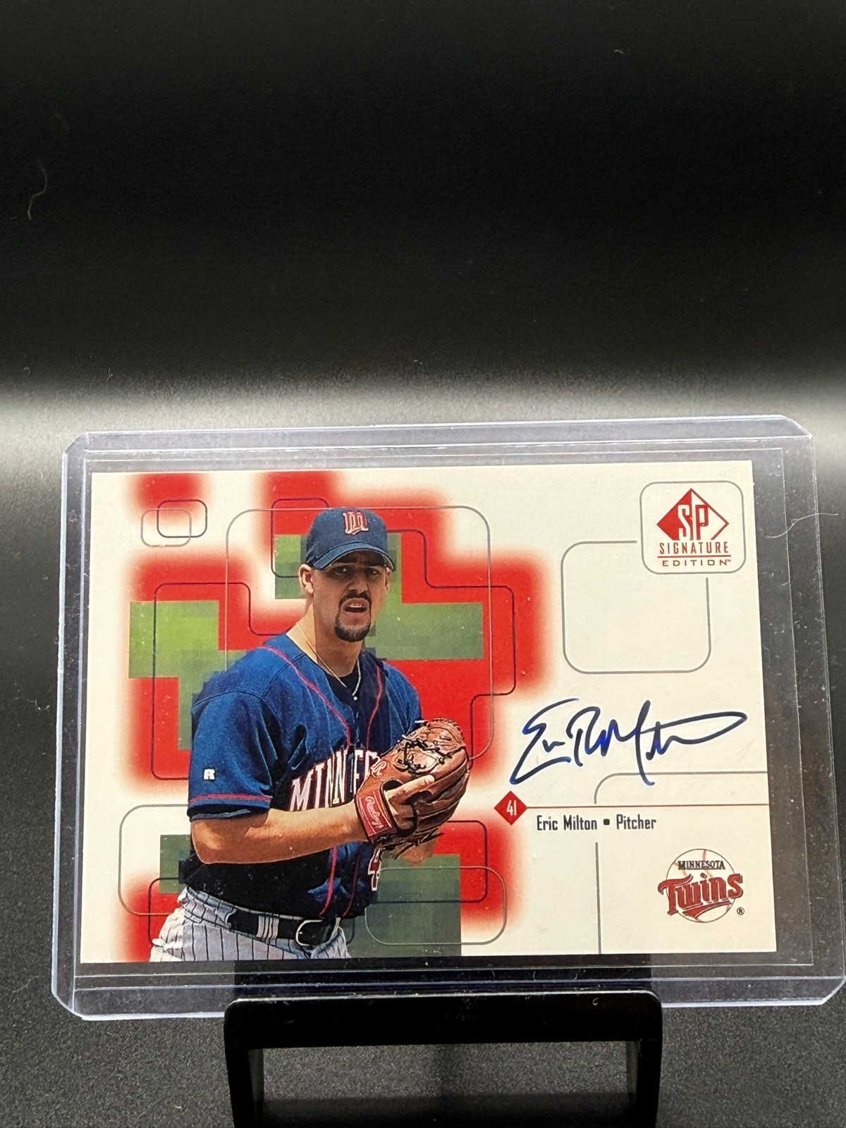 1999 Upper Deck SP Signature Edition AUTO Eric Milton Minnesota Twins #EMi ⚾